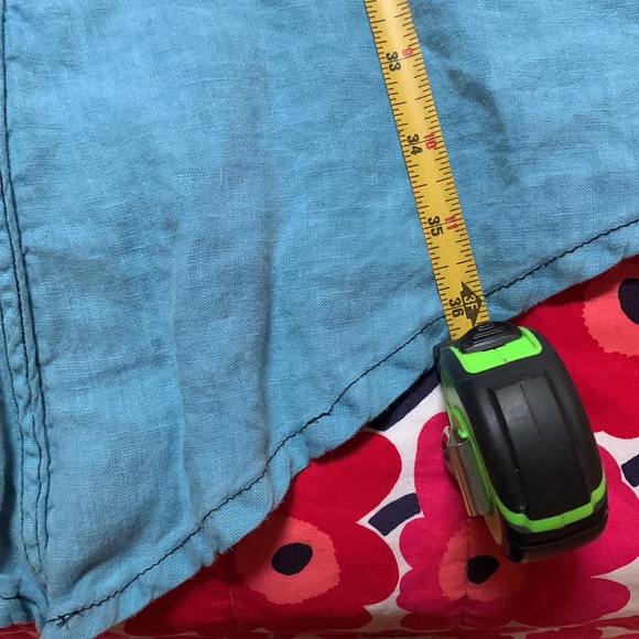 Cynthia Ashby 3/4 sleeve linen trapeze dress. - Picture 6 of 6